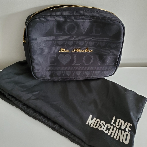 Love Moschino Handbags - Like New! Love Moschino Nylon Makeup Bag/ Clutch